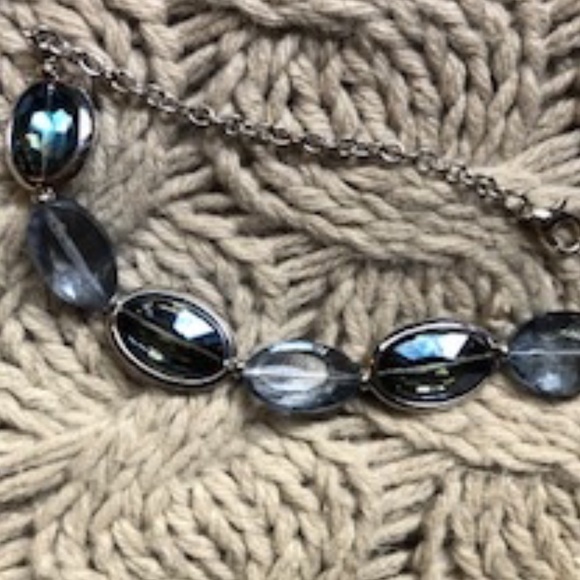 *HOST PICK* Two-Tone Blue and Silver Necklace *NEW* - Picture 6 of 6